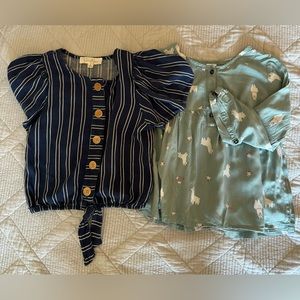 Kids Jessica Simpson top Size 5 & Carters top Size 5
